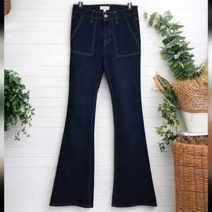 Harper Heritage Women's Dark Wash Mid Rise Flare Jeans Size 26 Waist